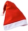 Party Time 1pc Plain Red &amp; White Christmas Hat, Santa Hat For Christmas Costume Party - Christmas Decoration - Christmas Party Supplies
