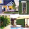 LINGWEI Artificial Plastic Wall Grass Green Landscaping Square Lawn Eucalyptus Leaves Turf Wall Grass For Home Indoor Outdoor Villa Garden decoration 5-Piece