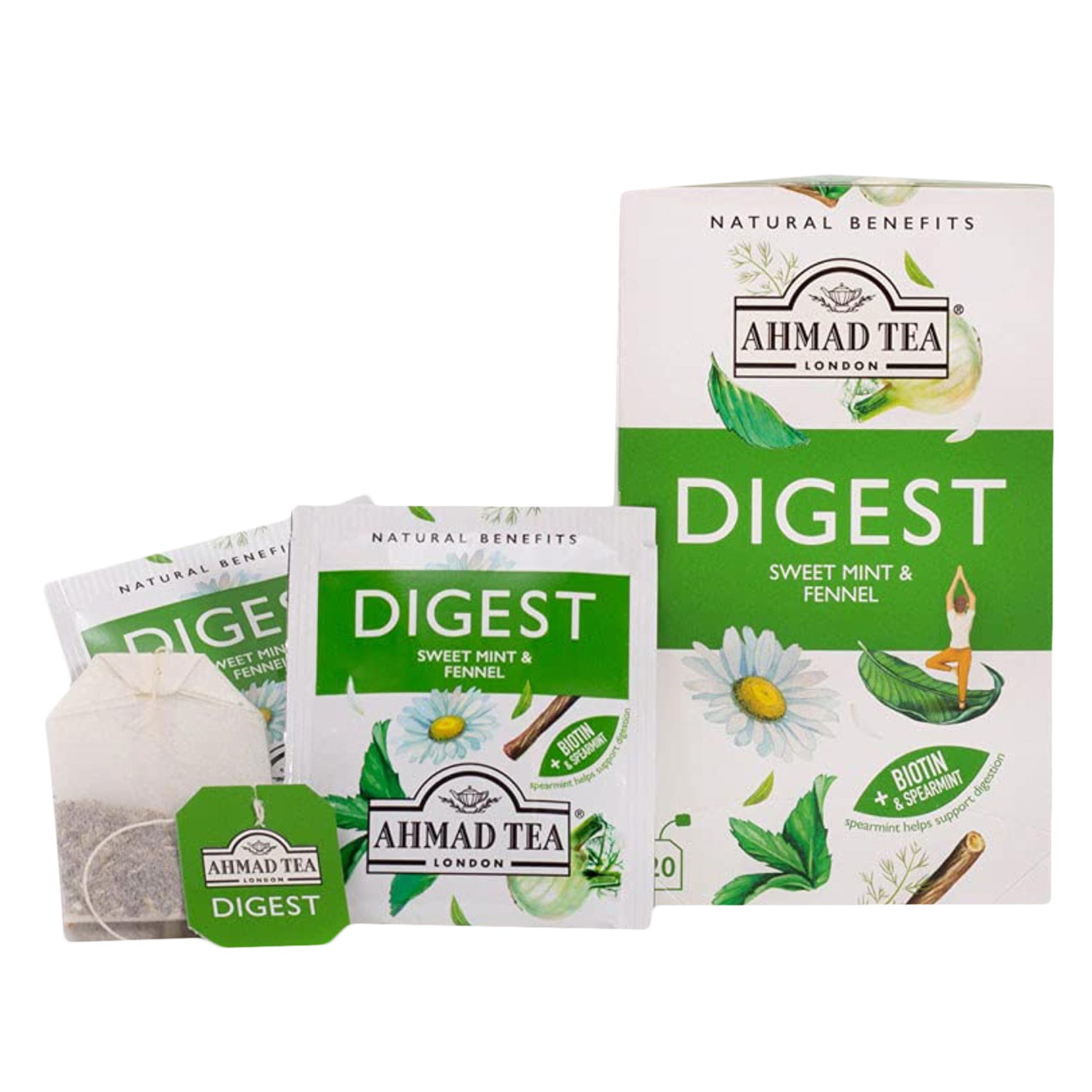 Ahmad Tea Natural Benefits Digest Sweet Mint And Fennel 20 Bags product thumbnail 5
