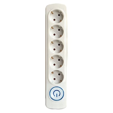 Elios Premio Multi Socket - 5 Outlet - White