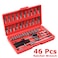 Generic Heavy Duty Standard Edition Hand Tools Portable 46 Pcs Auto Car Repair Kit Socket Wrench Set With Plastic Box