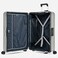 Eminent Vertica Hard Case Travel Bag Cabin Luggage Trolley Polypropylene Lightweight Suitcase 4 Quiet Double Spinner Wheels With Tsa Lock B0006 Grey