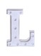 Generic Alphabet LED Letter Lights Light Up Plastic Letters Standing Hanging L White 22X18X4.5centimeter