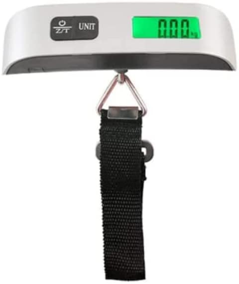 RKGD 110Lb/50Kg LCD Luggage Scale Electronic Digital Portable Suitcase Travel Scale Weighs Baggage Bag Hanging Scales Balance Weight-With Battery