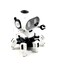 Fitto Octopus Shape Electric Robot Colorful Music Flashing Lights Dance Toy for Kids Boys Girls (White Color)