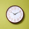 Olsenmark Round Wall Clock- OMWC1776/ Circle Shaped, Wall-Mounted, 1 AA Battery Operated and Durable/ ABS Case and Glass Lens, Minimal Design, Silent Operation, Step Movement/ Ideal for Home