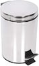 Moonlight Stainless Steel Dustbin, Pedal Bin - 3 Litre, Silver