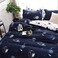 GOLDEN HOME  6-Piece Queen Size Duvet Cover Set, 1 Duvet Cover + 1 Fitted Sheet + 4 Pillow Cases, Microfibre, Muesli