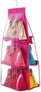 Blooming Time 6 Pocket Handbag Organizer Foldable Hanging Purse Storage Organiser