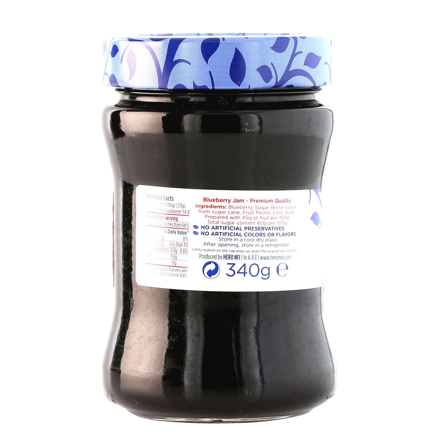 Hero Blueberry Jam 350 Gram product thumbnail 2
