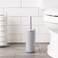 Toilet brush Grey - unbreakable, Plastic (TPE), 10 x 37 x 10 cm