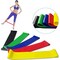 Generic 5 Color Body Building Yoga Stretch Bands Fitness Resistance Belt Fitness Rubber Band Elastic Exercise Straps