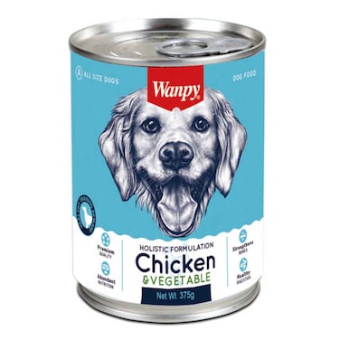 Wanpy Chicken And Vegetables Dog Food 375g