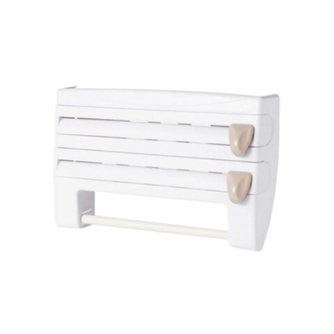 Generic Wall Mounted Multi-Layer Storage Rack Beige/White 390x240x100millimeter
