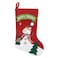 Christmas Magic Snowman Stocking- 46 cm Size- Red