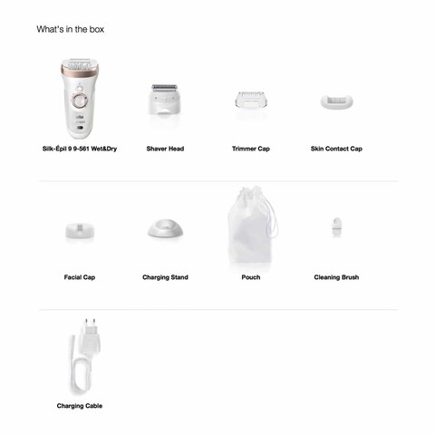 Braun Silk-Epil 9 Wet And Dry Epilator For Women - SE9-561