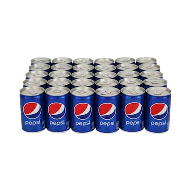 Pepsi Carbonated Soft Drink Mini Cans 150mlx30