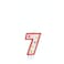 Numerical 7 Glitter Candle With Cake Décor