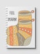 Lowha Spiral Notebook With 60 Sheets And Hard Paper Covers With Feel Warm Boots Drawing Design, For Jotting Notes And Reminders, For Work, University, School