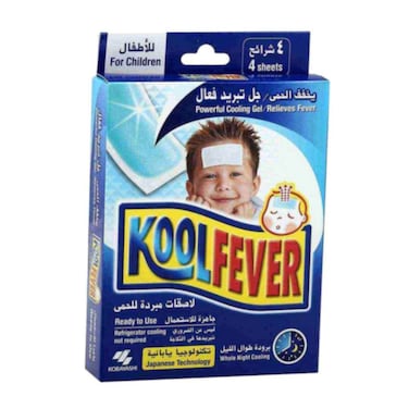 Kool Fever Children Cooling Gel Patches 4 Sheets