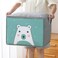 Storage Baskets Storage Baby Storage Basket Bin Stylish Storage Basket Cotton and Linen Fabric Mini Storage Cubes Nursery Storage Baskets with Handles for Shelves With Mixed Printed
