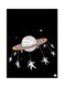 Planet Metal Plate Poster Multicolour 15x20centimeter