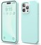 elago Liquid Silicone for iPhone 15 Pro MAX case cover Full Body Protection, Shockproof, Slim, Anti-Scratch Soft Microfiber Lining - Aqua Sky