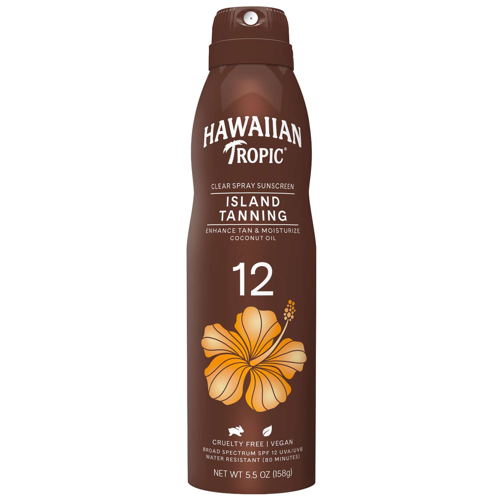 Hawaiian Tropic Tanning Dry Sunscreen Spray SPF12 Clear 158g