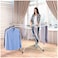 Rabos Clothes Drying Rack, Foldable Laundry Rack with Height-Adjustable Gullwings Space-Saving