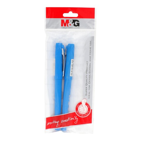 M&amp;G Pack Of 2 Blue Pen