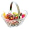 F&amp;D Rattan Basket No. 30 Silver 20cm