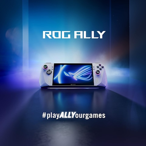 Asus ROG Ally RC71L White Gaming Handheld, AMD Ryzen Z1 Extreme 16GB 512GB SSD, Radeon Navi3, WIN11 HOME, 7-inch 120Hz/7ms, Gorilla Glass DXC, Touch Screen, Fingerprint