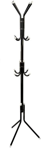 اشتري Generic Metal Coat Rack/Hanger, Free Standing, Coat/Hat Hanger For Handbags, Hat, Umbrella, Clothes - Tree Coat Hanger Holder Stand (Black) في الامارات