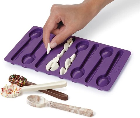 Wilton Silicone Spoon Mold, Purple