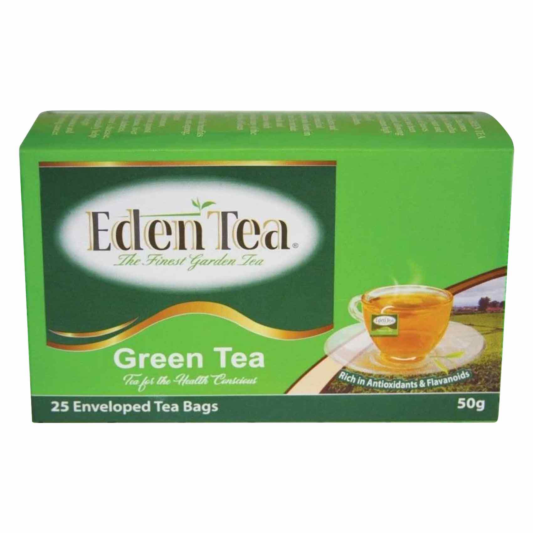 Eden Tea Enveloped Green Tea Bags 50g (25 Pieces) Online | Carrefour Kenya