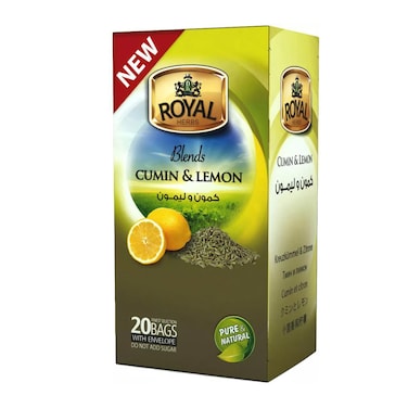 Royal Herbs Cumin &amp; Lemon - 20 Tea Bags