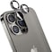 Moxedo Camera Lens Protector, 9H Tempered Glass, Aluminum Alloy Individual Ring Camera Cover Screen Protector Compatible for iPhone 13 6.1 inch/ 13 Pro Max 6.7 inch (GRAPHITE)