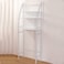 Generic 3 Tier Over The Toilet Storage Rack Rust-Free &amp; Sturdy Metal Toilet Rack No Drill Over Toilet Shelves For Commode Storage, Bathroom Space Saver, Toilet Organizer (White)