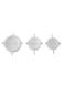 Generic 3-Piece Dumpling Pierogi Turnover Ravioli Empanada Mould Set White