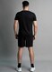 Mei Stylish Men T-Shirt And Shorts Set Suitable For Indoor And Outdoor, XL Size, Black