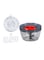 Delcasa Royalford 3-In-1 Quick Chopper And Juicer Grey/Red 12Centimeter