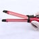 Szsyr-Mini Lcd Hair Curling Tong 2 In Straightener And Curler Iron Ceramic Wave Salon Maker - Red