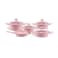 Avci Home Maker Granitec Cookware Set 9 Pieces - Pink