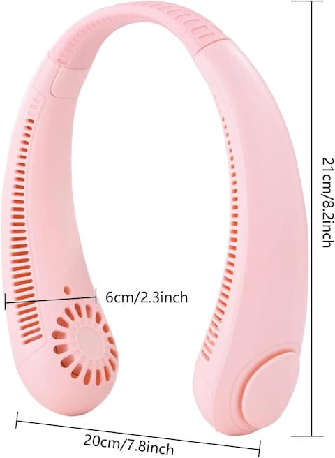 Generic Neck Fan - Hands-Free Portable Neck Fan, Hands-Free Bladeless Fan, Rechargeable, Headphone Design, USB Powered Desk Fan