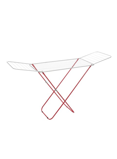 Generic Foldable Cloth Dryer Stand Red/Silver 18Meter