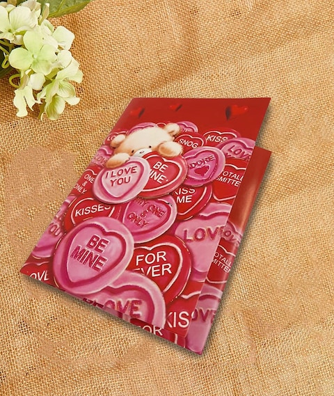 Party Time 1pc Greeting Card, Valentines Day Card, Anniversary Card, Mother&#39;s Day Gift, Anniversary Gift - Valentines Day Gift (Be Mine, I Love You and etc. Design)