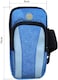 Aiwanto Multifunctional Running Phone Arm Band Wallet Arm Pouch Sports Gym Sling Bag for Mobile phone up to 6.2" with Headphone Slot Cycling Arm Pouch(Blue)