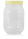 ALSAQER 6-Pieces (4000 ml) Plastic Spice Storage Pet Jar -Sunpet Round Clear Jars with lid-Plastic Transperent Pet Bottles