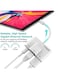 Promate USB Hub, 3 In 1 Rj45 Ethernet Lan Wired Network Adapter With USB Otg Camera Adapter Kit And 2A Pass-Through Charging And Syncing Adapter For iPhone Xs Plus/iPad/iPad Pro, Gigalink-I White
