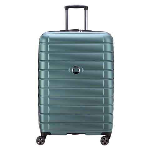 Delsey Helium Shadow 5.0 4 Double Wheel Hard Casing Luggage Trolley L Green 82cm